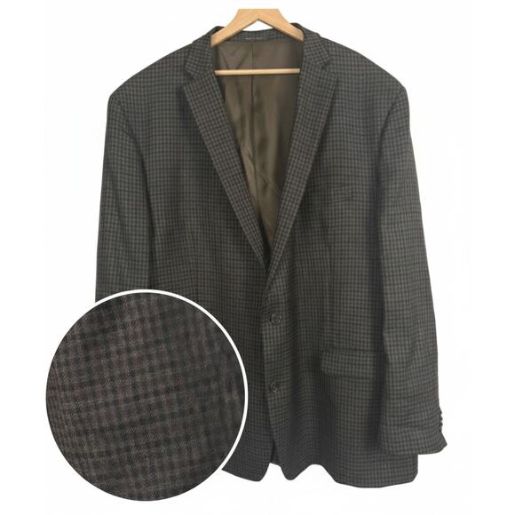 Michael Kors Mens 54L Wool Academia Preppy Old Money Career Sport Coat Jacket - Picture 1 of 14